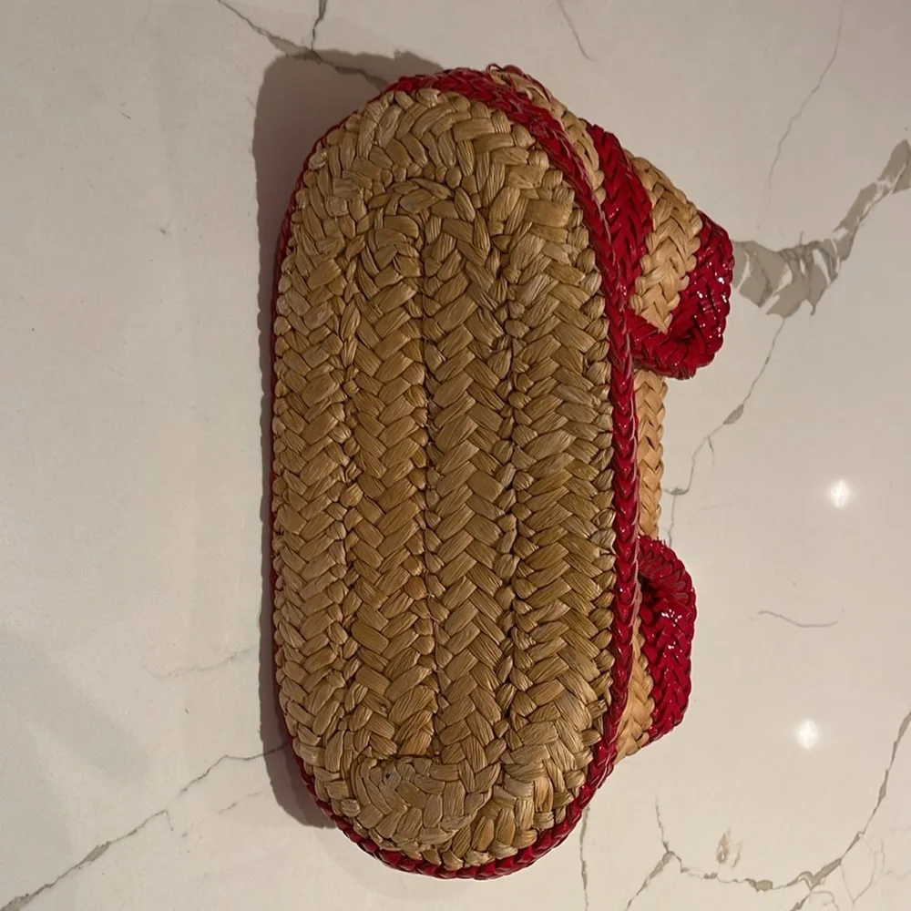 Anya Hindmarch Red and Tan Mini Bag - Picture 7 of 7